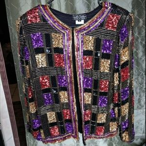Vintage Sequin Evening Jacket